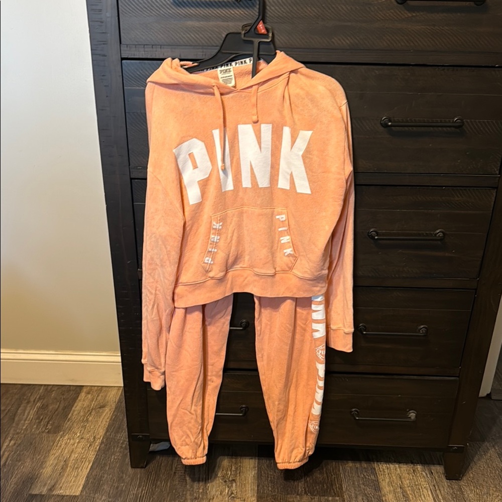 Pink Hoodie and Jogger Set